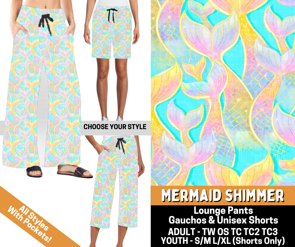 Preorder! Closes 6/1. ETA Sept. Mermaid Shimmer Combo Lounge Lengths