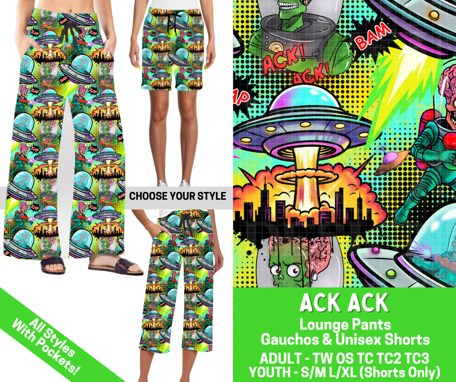 Preorder! Closes 2/25. ETA May. Ack Ack Combo Lounge Lengths