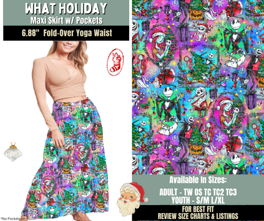 Preorder! Closes 9/15. ETA Dec. What Holiday Maxi Skirt