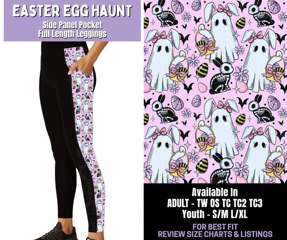 Preorder! Closes 1/22. ETA April. Easter Egg Haunt Side Panel Pocket Full Length Leggings