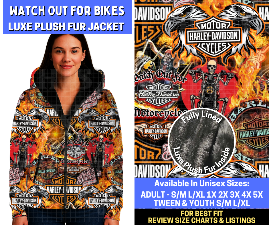 Preorder! Closes 10/20. ETA Jan. Watch For Bikes Luxe Fur Jacket