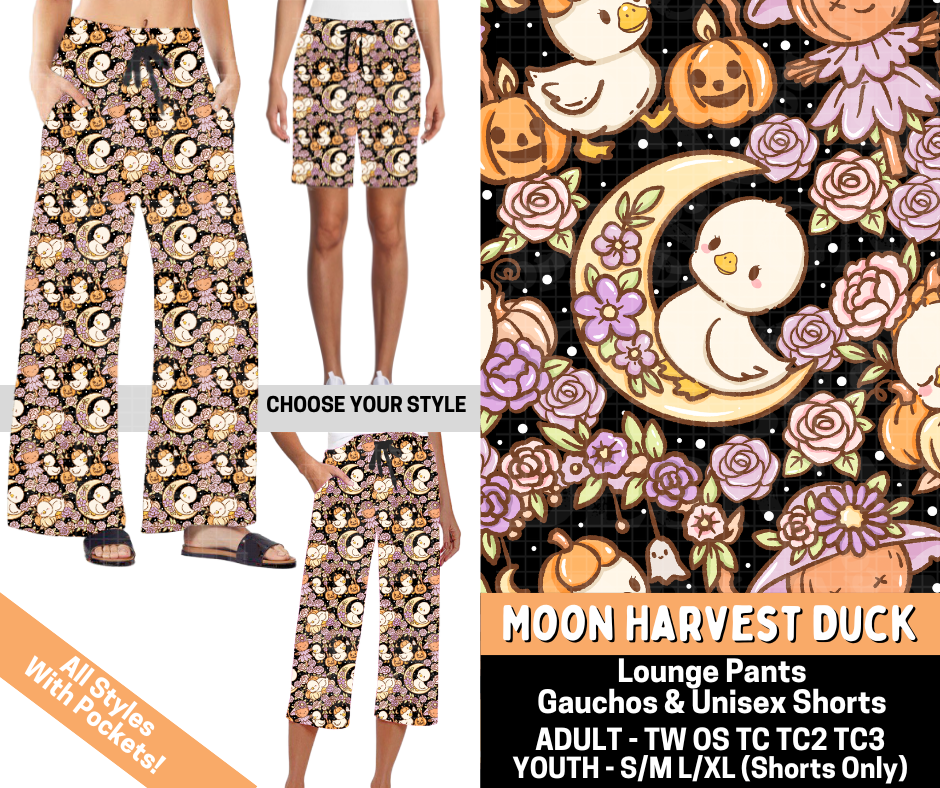 Preorder! Closes 7/1. ETA Oct. Moon Harvest Duck Combo Lounge Lengths