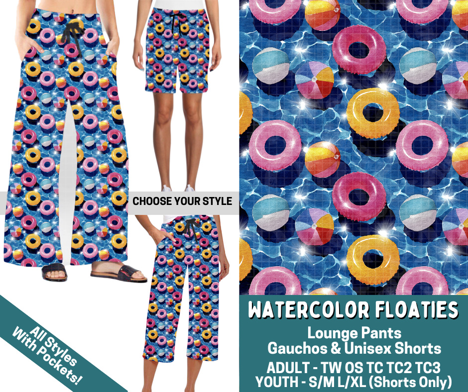 Preorder! Closes 4/27. ETA July. Watercolor Floaties Combo Lounge Lengths