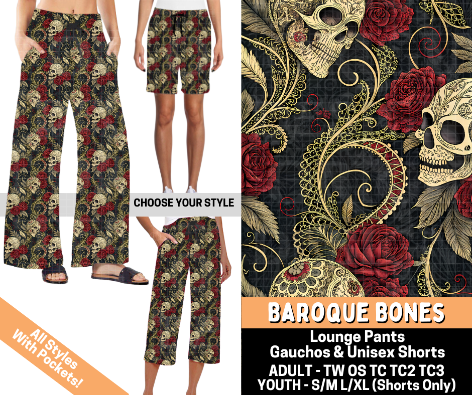 Preorder! Closes 7/1. ETA Oct. Baroque Bones Combo Lounge Lengths