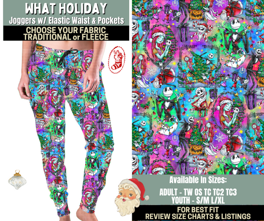Preorder! Closes 9/15. ETA Dec. What Holiday Joggers Choose Fleece or Traditional