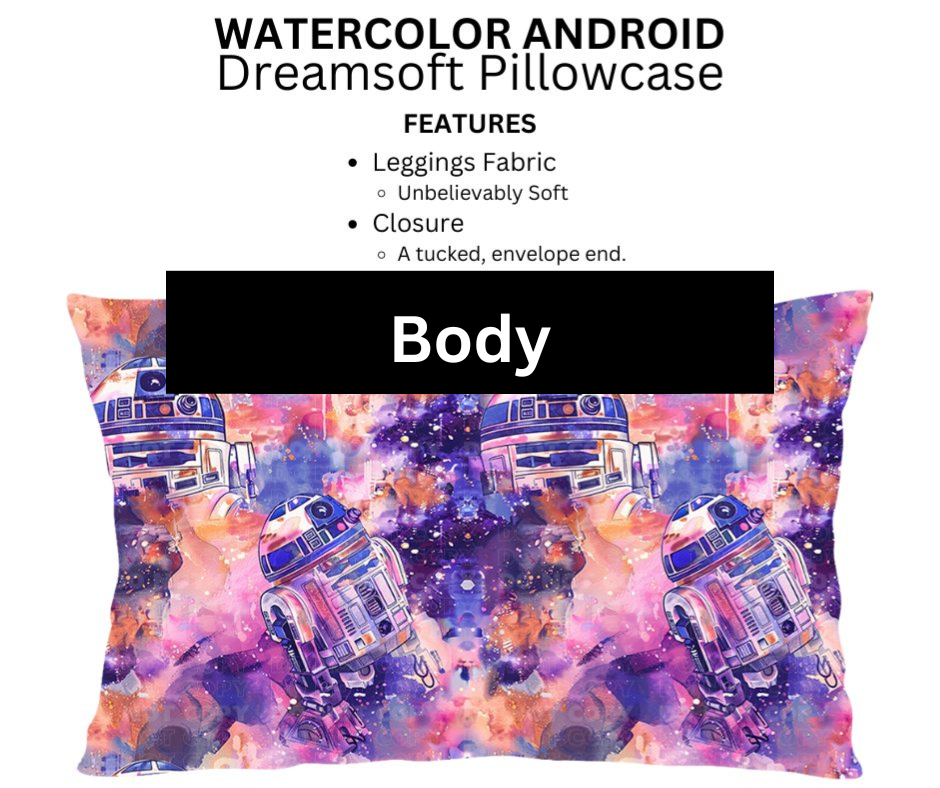 Watercolor Android Dreamsoft Pillowcases