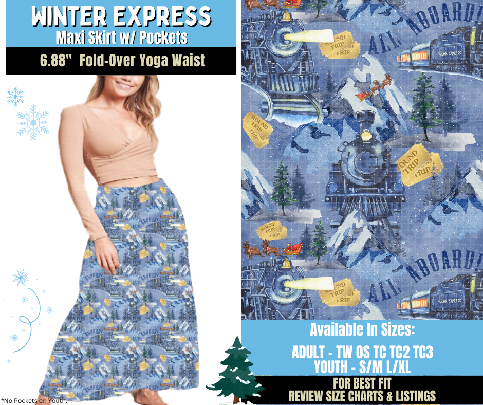 Preorder! Closes 8/28. ETA Nov. Winter Express Maxi Skirt