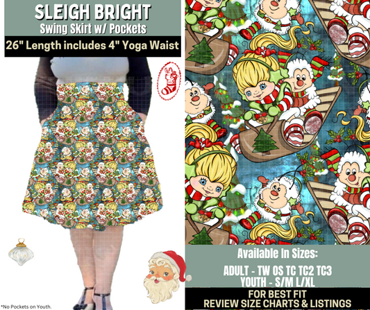 Preorder! Closes 9/15. ETA Dec. Sleigh Bright Swing Skirt