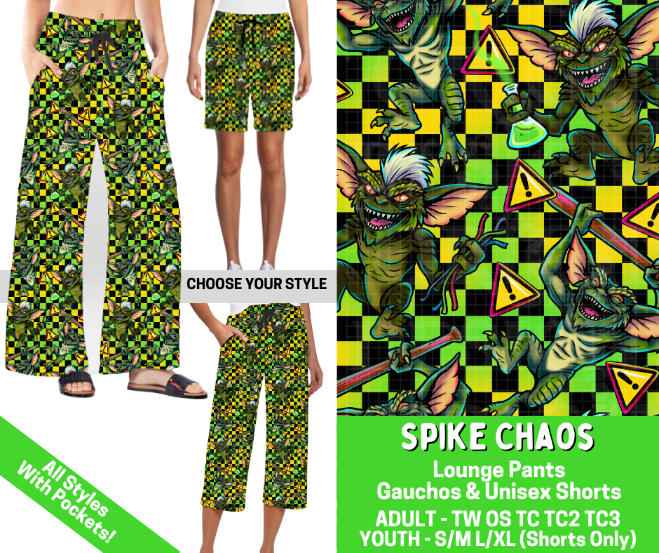 Preorder! Closes 2/25. ETA May. Spike Chaos Combo Lounge Lengths