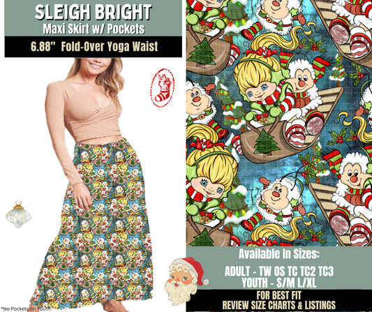 Preorder! Closes 9/15. ETA Dec. Sleigh Bright Maxi Skirt