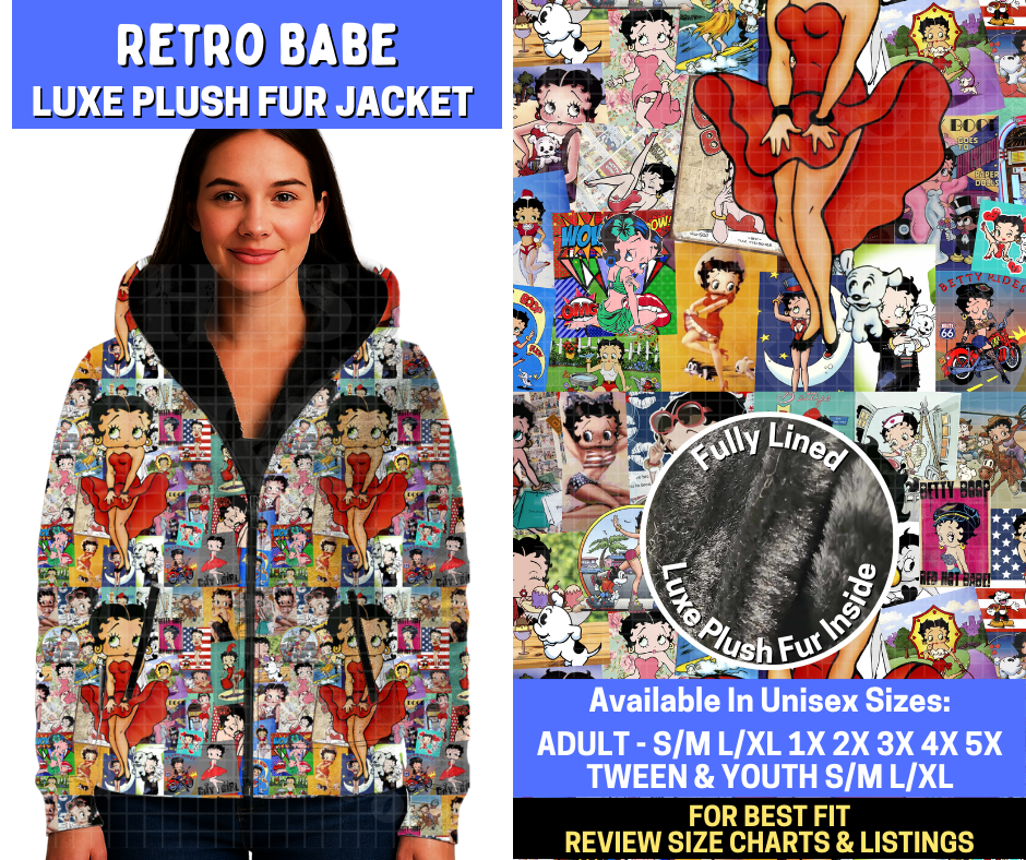 Preorder! Closes 10/20. ETA Jan. Retro Babe Luxe Fur Jacket