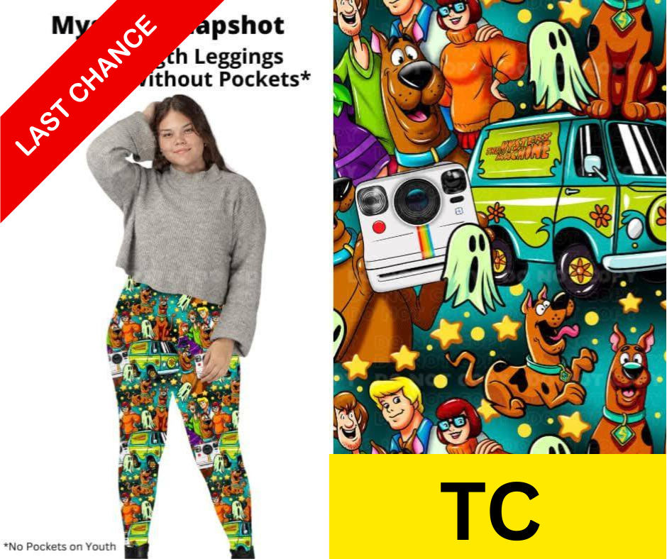 Mystery Snapshot Full Length Leggings w/ Pockets