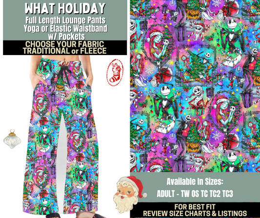 Preorder! Closes 9/15. ETA Dec. What Holiday Lounge Pants Choose Fleece or Traditional