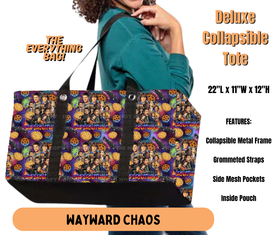 Preorder! Closes 7/2. ETA Oct. Wayward Chaos Collapsible Tote