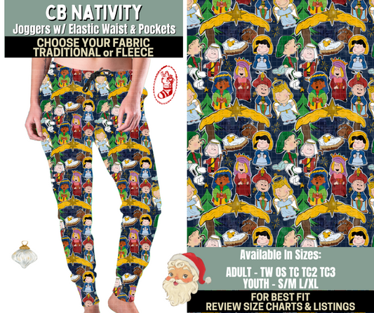 Preorder! Closes 9/15. ETA Dec. CB Nativity Joggers Choose Fleece or Traditional