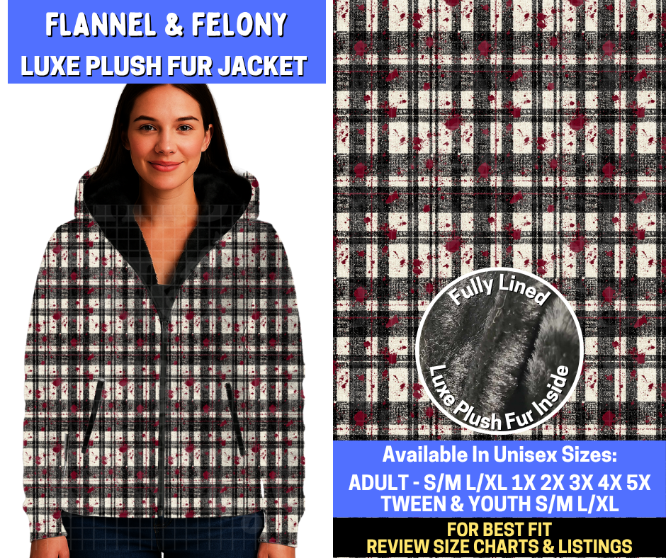 Preorder! Closes 10/29. ETA Jan. Flannel & Felony Luxe Fur Jacket
