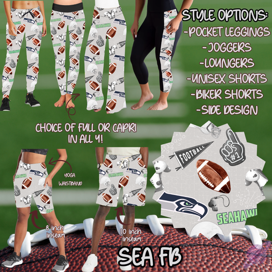 GAME DAY-SEA FB-6 STYLE BOTTOMS-PREORDER CLOSING 9/8
