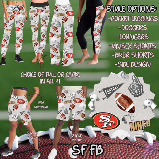 GAME DAY-SF FB-6 STYLE BOTTOMS-PREORDER CLOSING 9/8