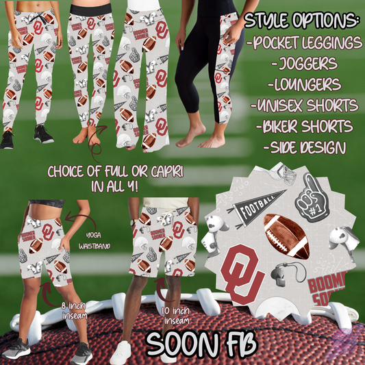 GAME DAY-SOON FB-6 STYLE BOTTOMS-PREORDER CLOSING 9/8