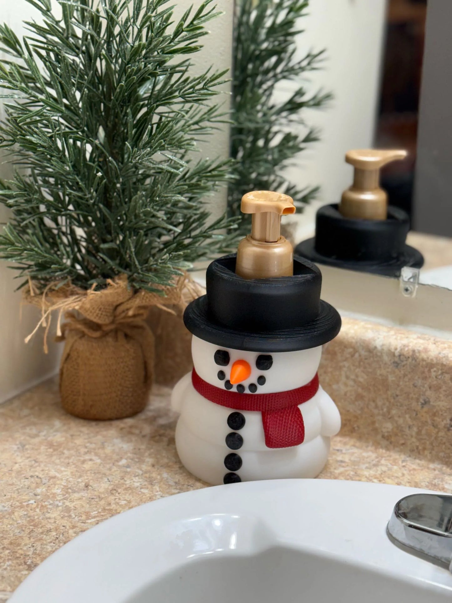 SNOWMAN SOAP HOLDER- 3D PRINTED