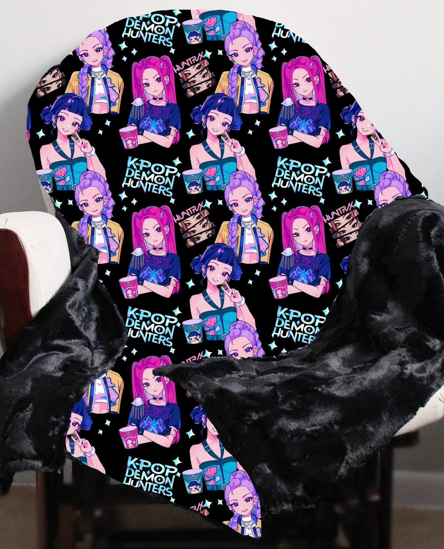 Limited RTS - Kpop Hunting Minky Blanket - ETA: 5 weeks