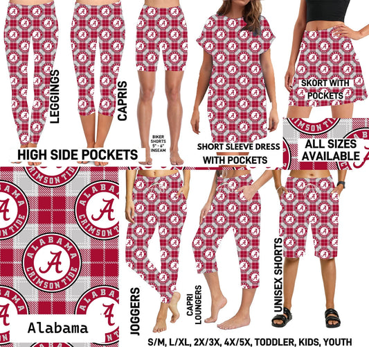 FTBP - Alabama FB Plaid - Preorder Due 9/30 ETA: Mid-Nov