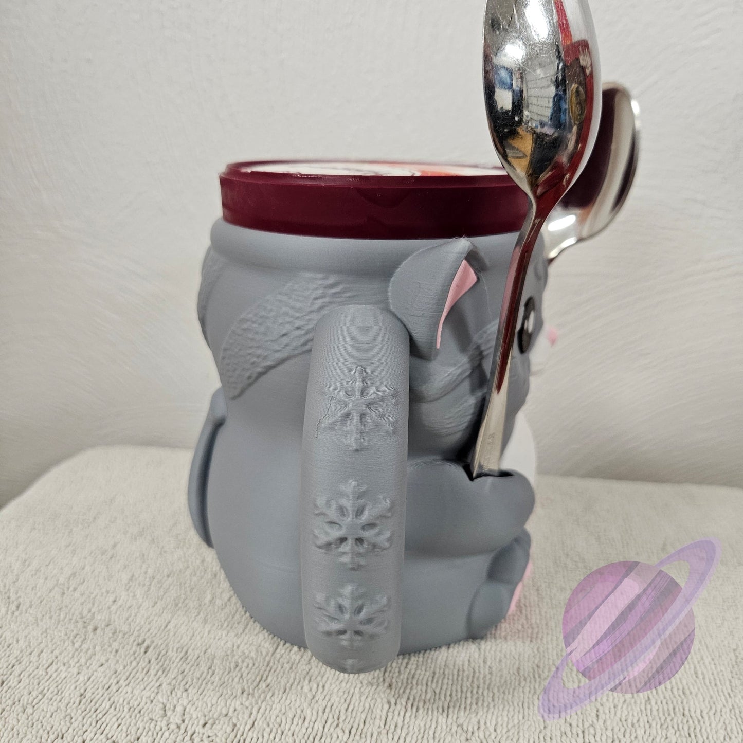 CUDDLES THE CAT- 3D PRINTED ICE CREAM PINT HOLDER