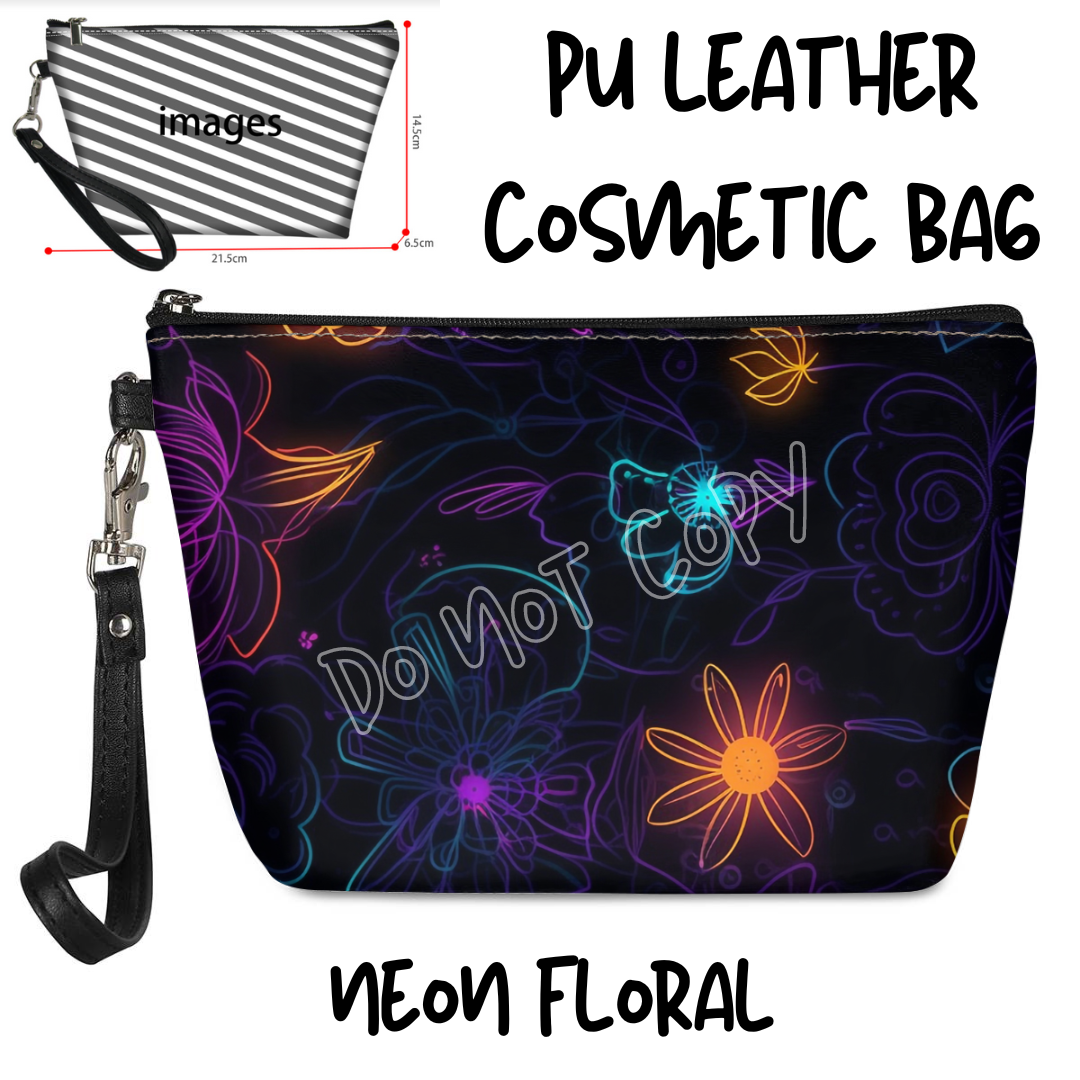 TRIPLE BAG RUN - NEON FLORAL - COSMETIC BAG - PREORDER CLOSING 5/26 ETA END OF JULY/EARLY AUGUST