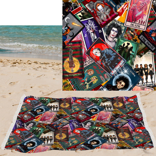 Horror Tarot-OVERSIZED BEACH TOWEL 6-PREORDER CLOSING 3/20