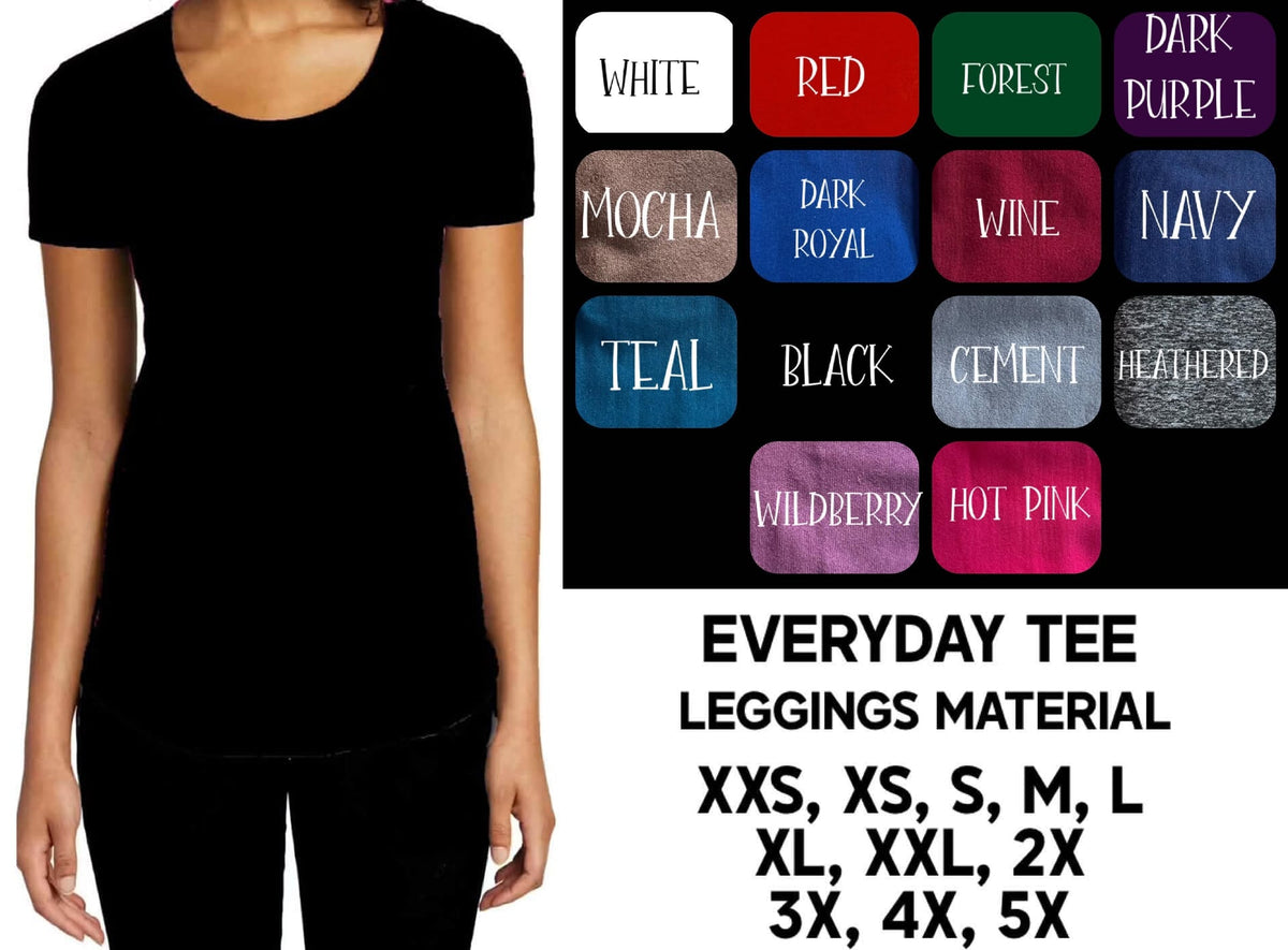 WT6S - Solid Color Everyday Tee - Preorder Due 11/1 ETA: Late Dec