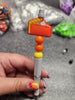 Load image into Gallery viewer, Pumpkin Pie Silicone Beaded Pen or Keychain