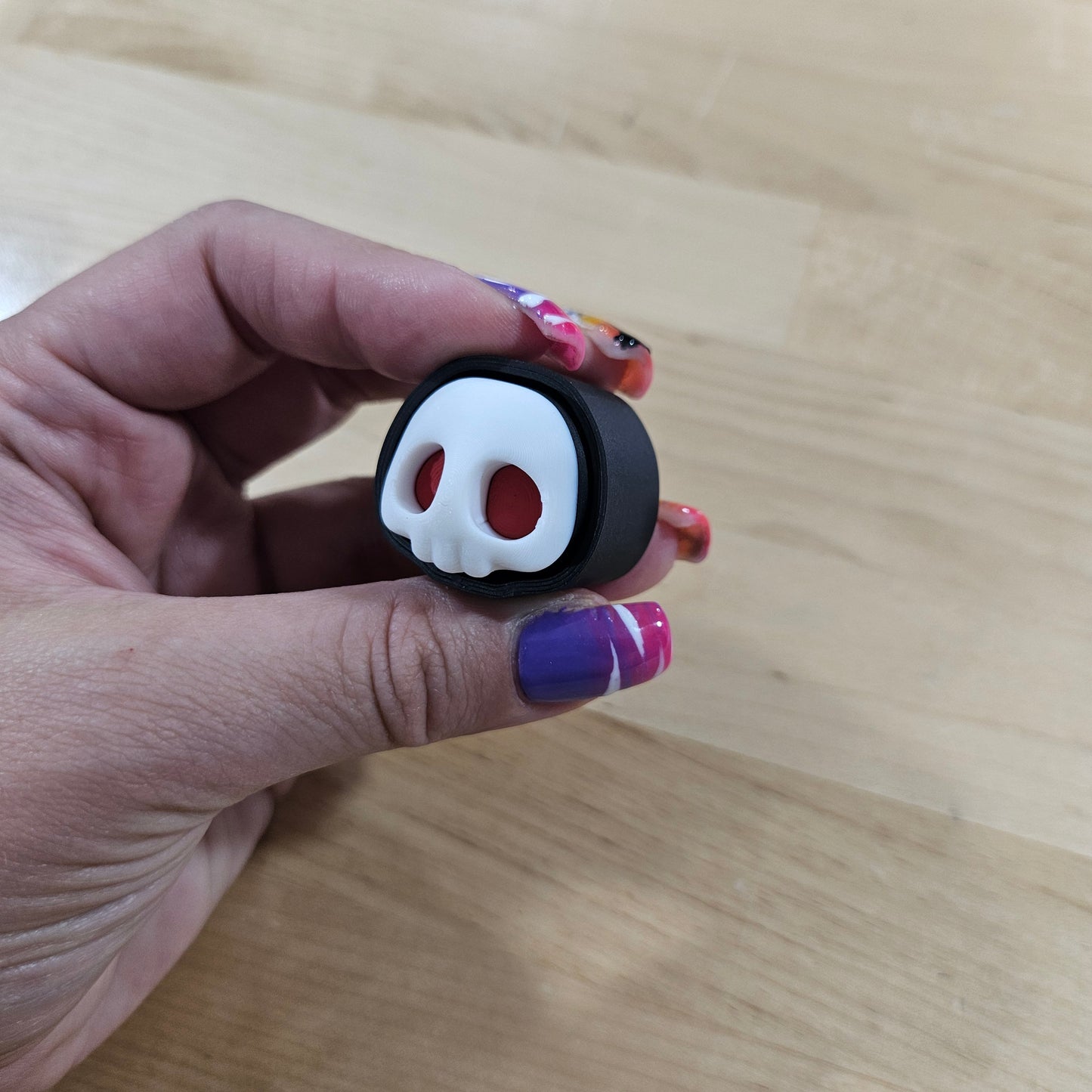 6 PACK- 3D PRINTED SPOOKY CLICKER FIDGETS