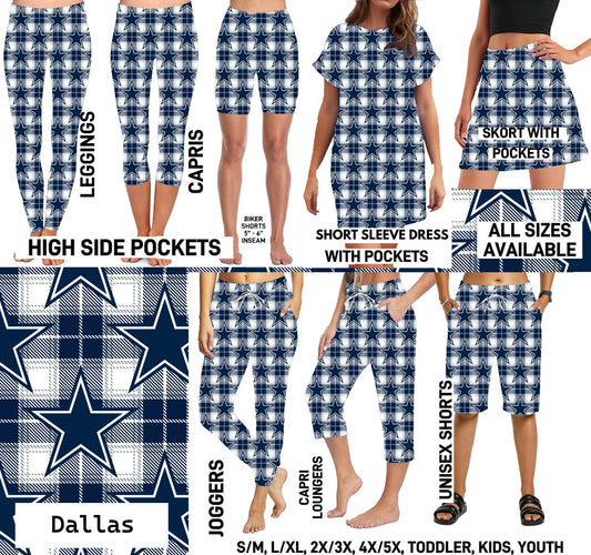 FTBP - Dallas FB Plaid - Preorder Due 9/30 ETA: Mid-Nov