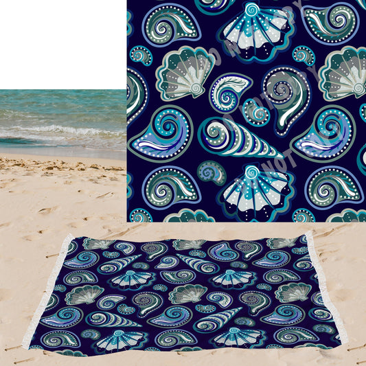 Paisley Shells-OVERSIZED BEACH TOWEL 6-PREORDER CLOSING 3/20