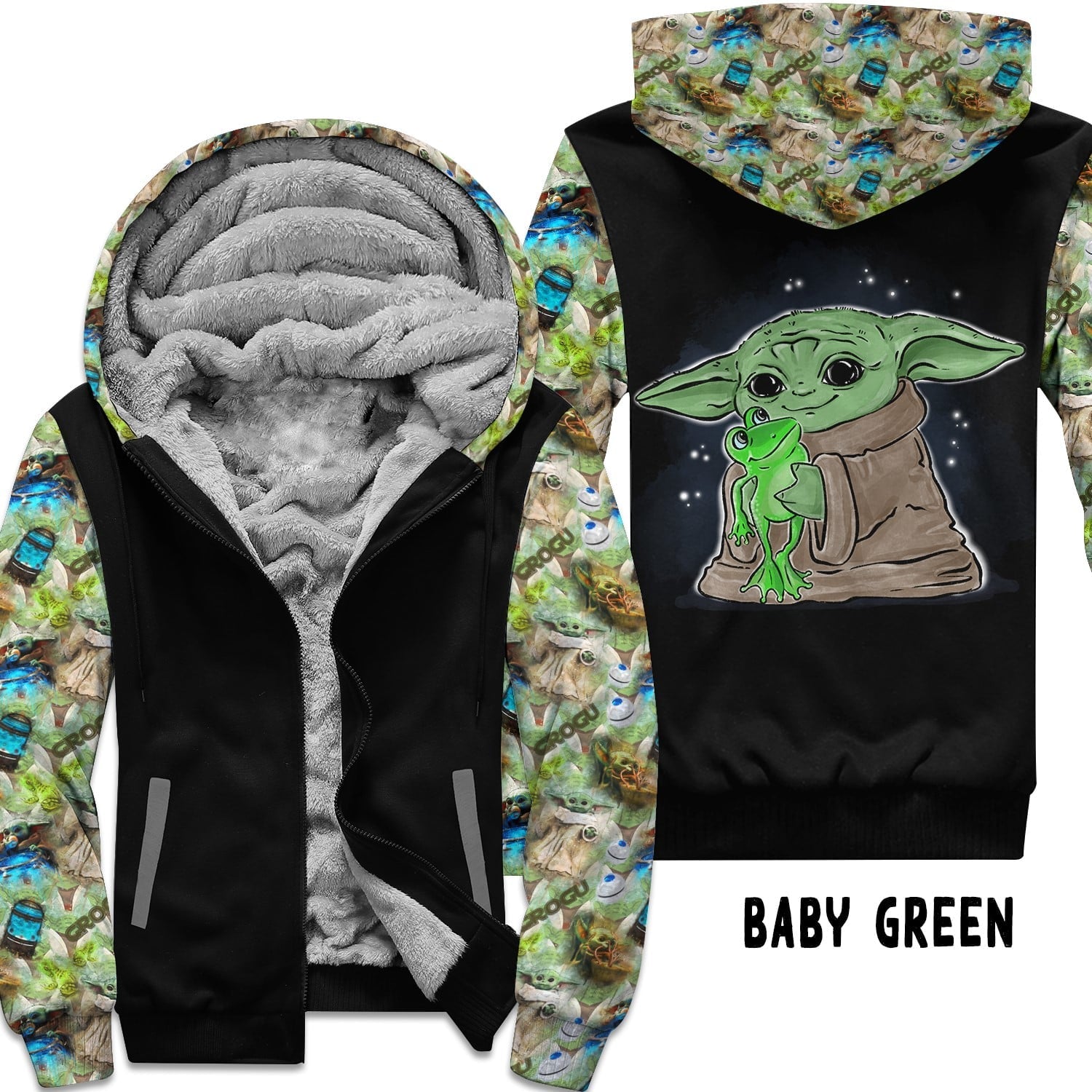 BABY GREEN- FLEECE/COTTON LINED JACKETS RUN 12 PREORDER CLOSING 11/29