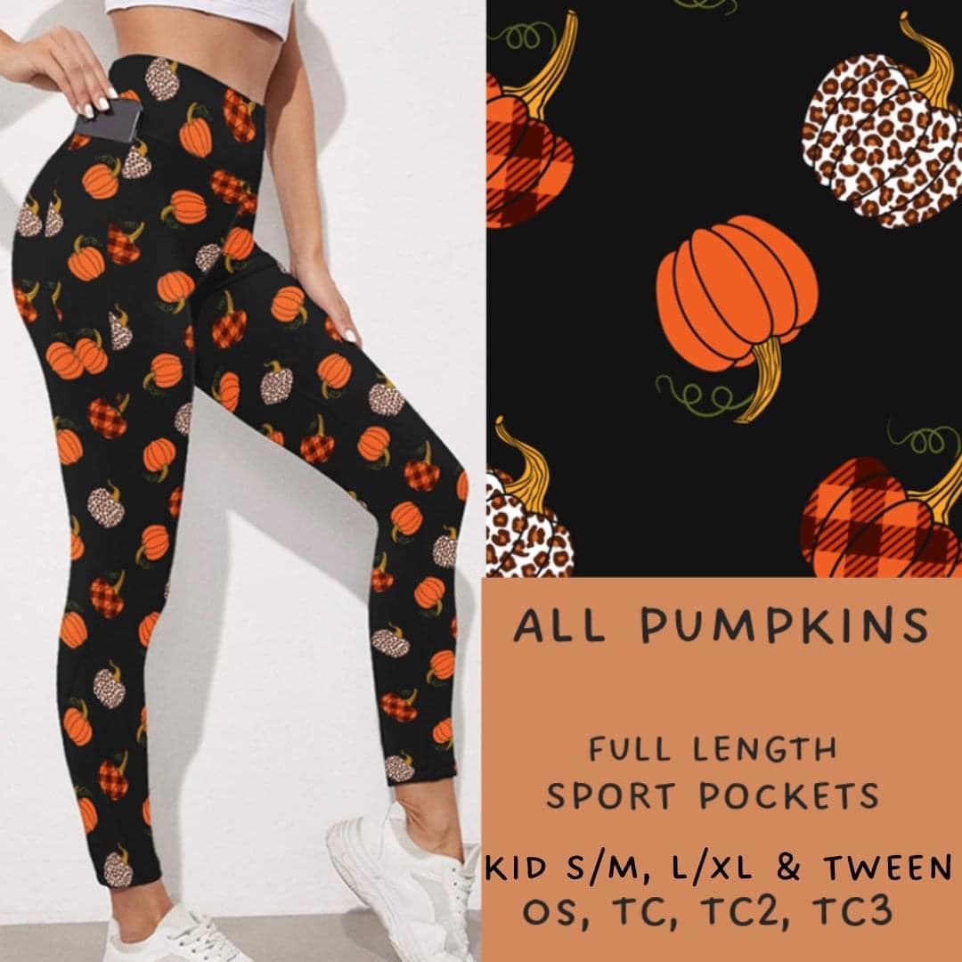 Ready To Ship - All Pumpkins Leggings - TC & TC2