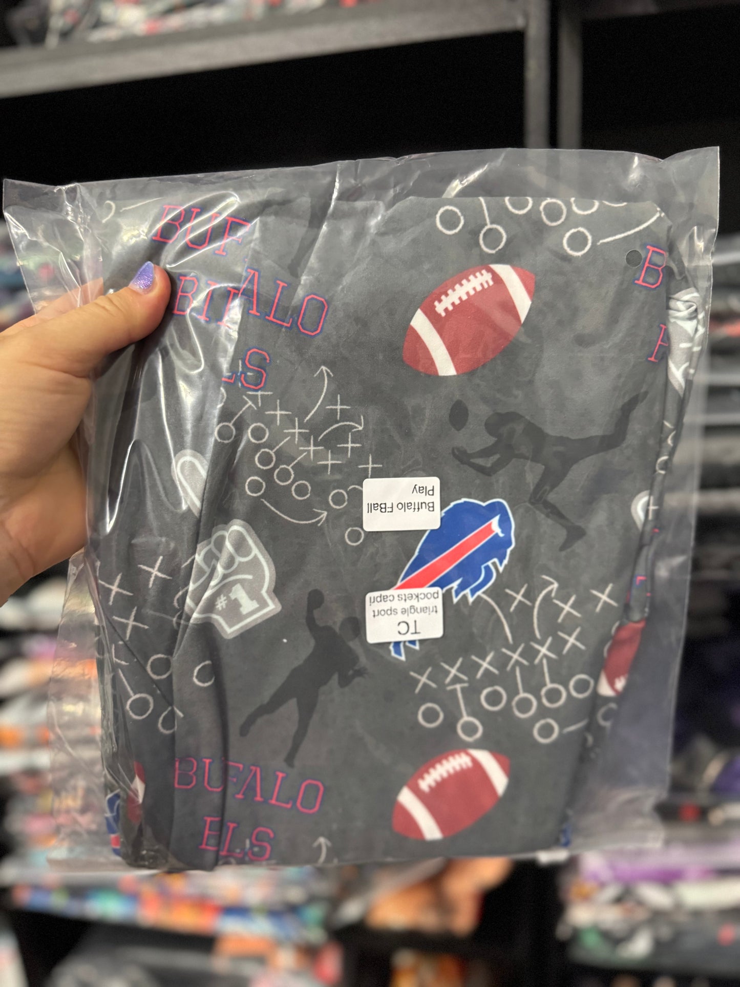 Ready To Ship - Buffalo Fball Play Full and Capri OS & TC, Full Length TC2 Square Pocket