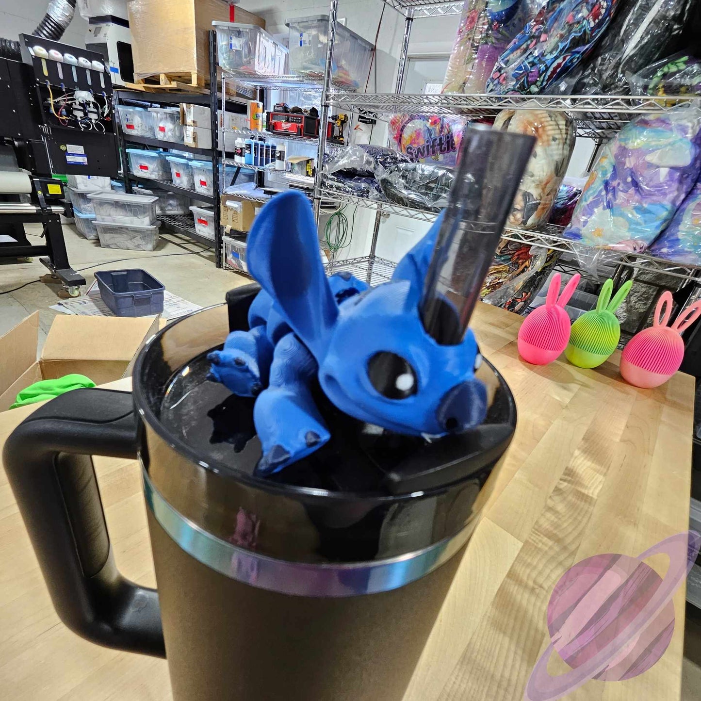 BLUE ALIEN STRAW BUDDY