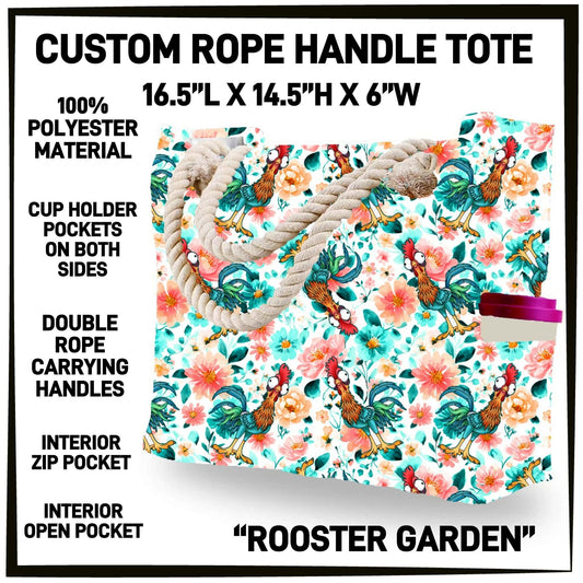 R4PT - Rooster Garden Rope Handle Tote - Preorder Closing 4/28 ETA: Late June