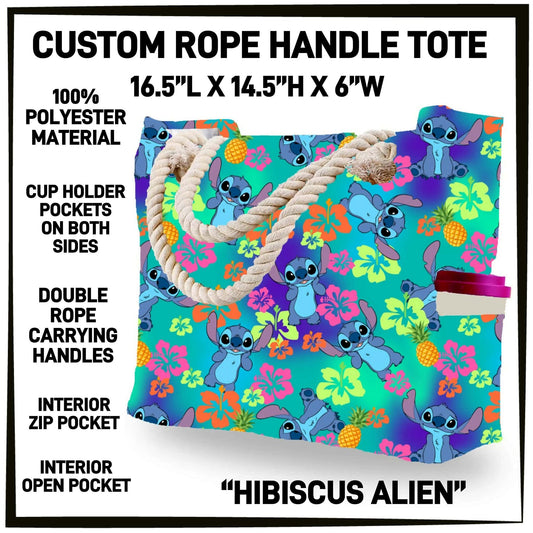 R4PT - Hibiscus Alien Rope Handle Tote - Preorder Closing 4/28 ETA: Late June