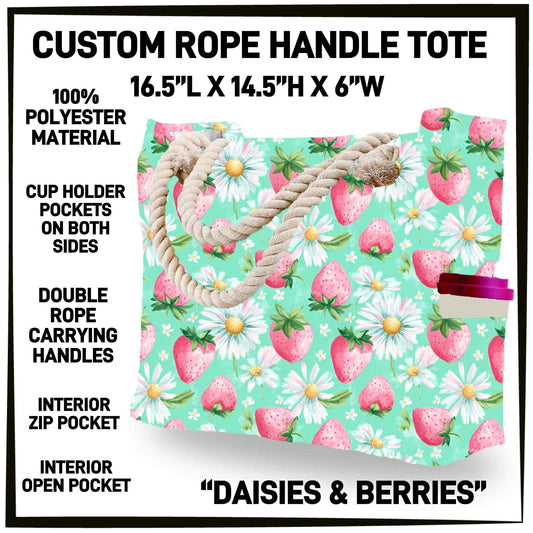 R4PT - Daisies & Berries Rope Handle Tote - Preorder Closing 4/28 ETA: Late June