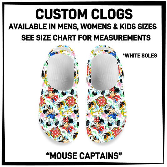 C8LG - Mouse Captains Custom Clogs - Preorder Closing 6/10 ETA: Mid-Aug