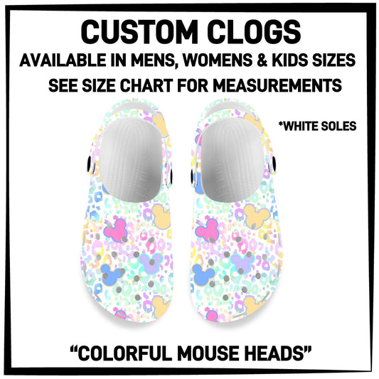 C8LG - Colorful Mouse Heads Custom Clogs - Preorder Closing 6/10 ETA: Mid-Aug