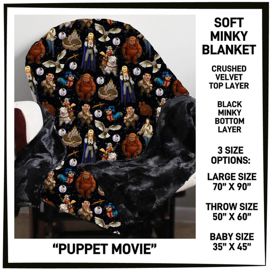 MI8B - Puppet Movie Minky Blanket - Preorder Closing 7/15 ETA: Late Sept