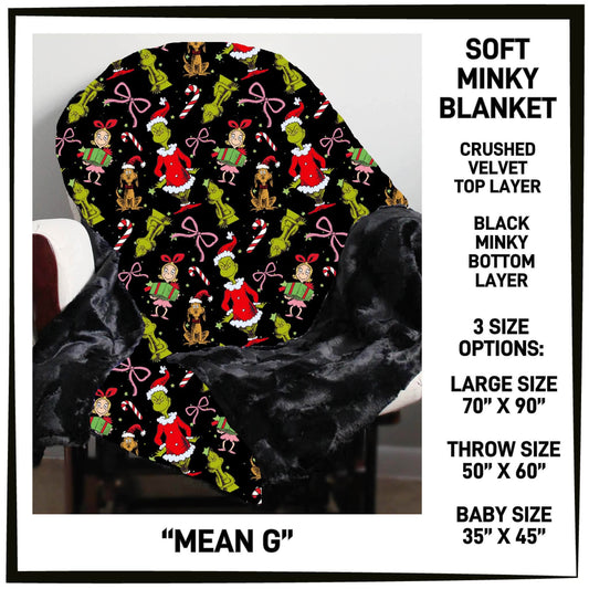 MI8B - Mean G Minky Blanket - Preorder Closing 7/15 ETA: Late Sept