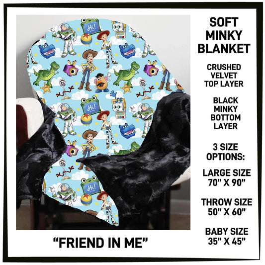 MI8B - Friend In Me Minky Blanket - Preorder Closing 7/15 ETA: Late Sept