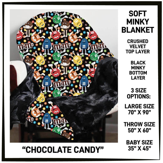 MI8B - Chocolate Candy Minky Blanket - Preorder Closing 7/15 ETA: Late Sept