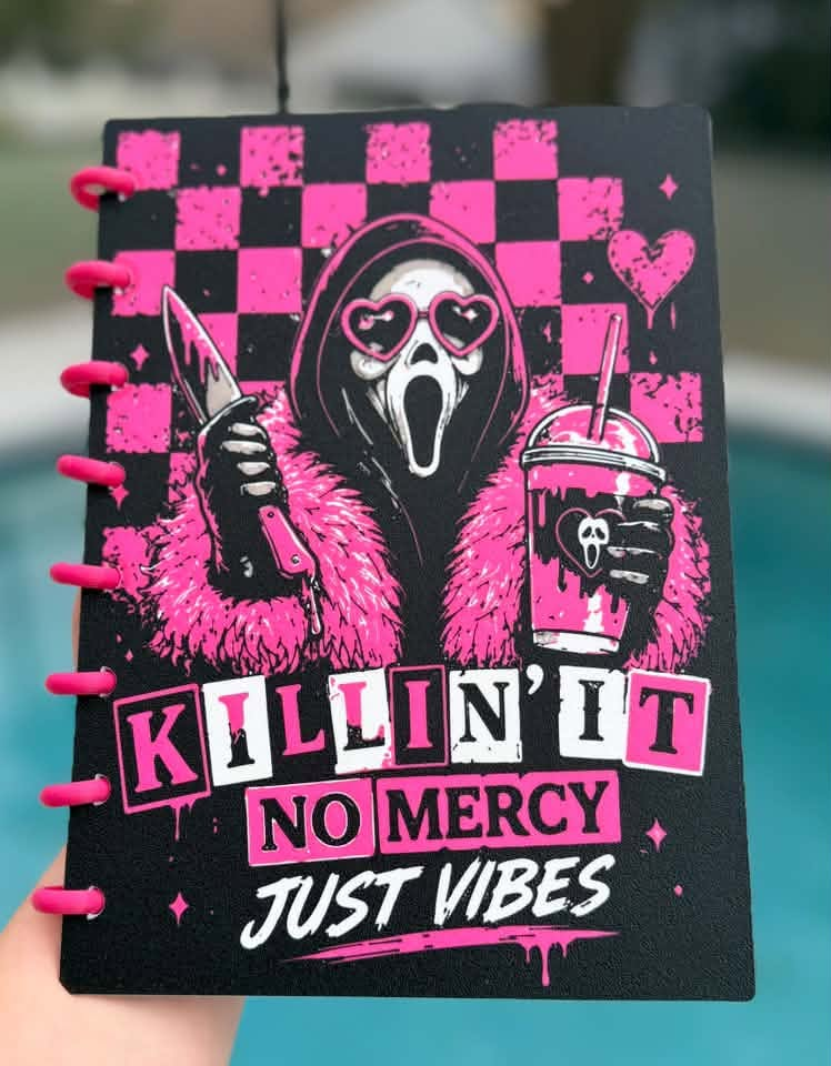 PINK HORROR- 3D PRINTED REFILLABLE NOTEBOOK
