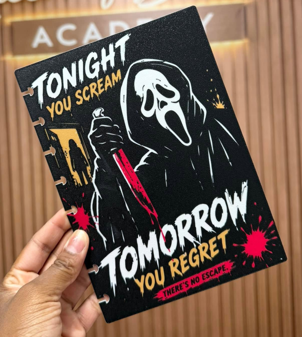 HORROR- 3D PRINTED REFILLABLE NOTEBOOK