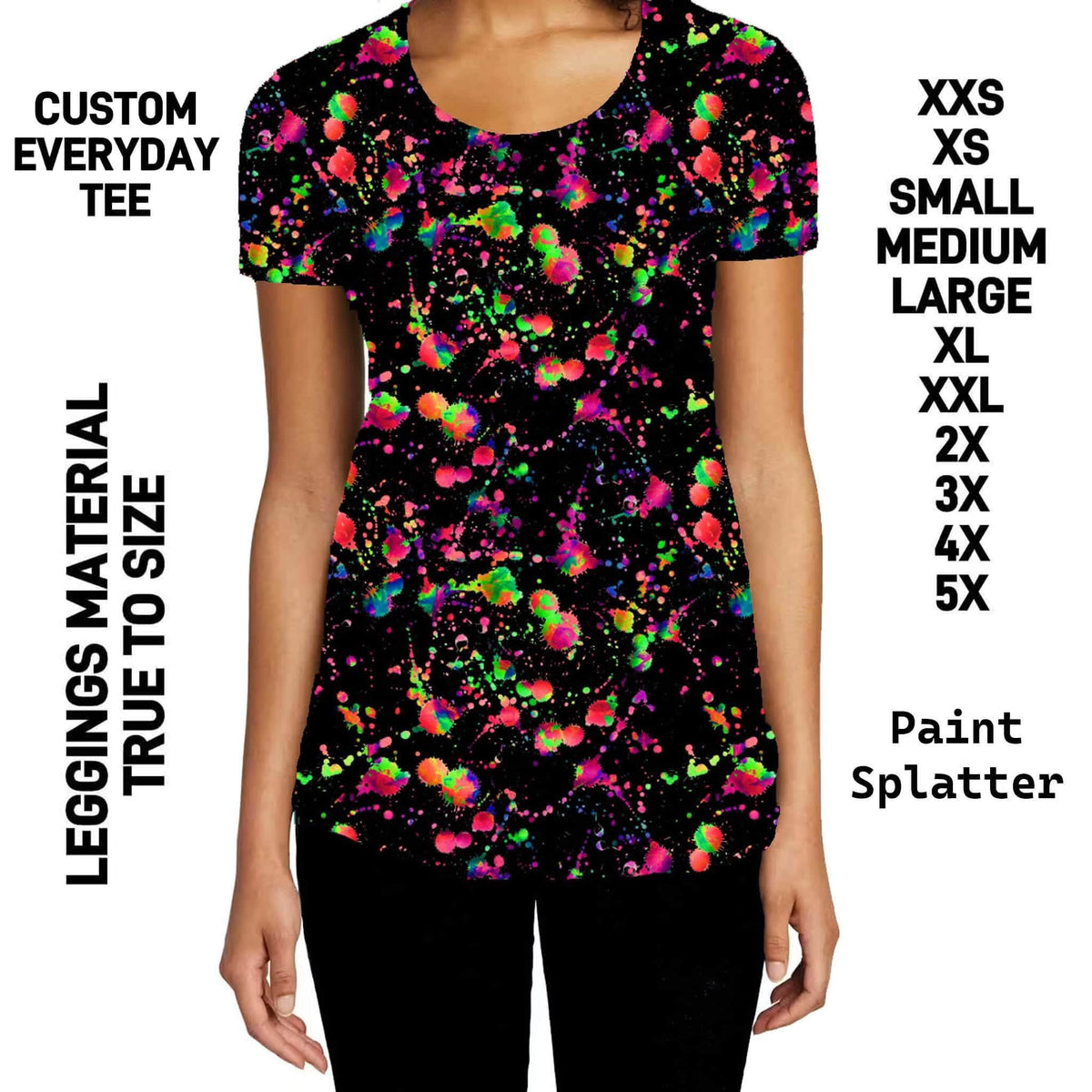 300BT - Paint Splatter Everyday Tee  - Preorder Due 10/4 ETA: Early Dec